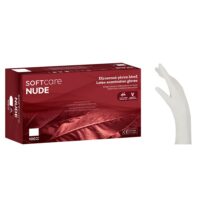 Soft Care Nude Εξεταστικά Γάντια Latex Χωρίς Πούδρα – Λευκό