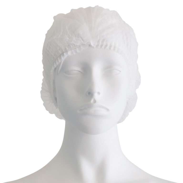 Σκούφια Non Woven Ακορντεόν Γύρω Λάστιχο – Λευκό (100τμχ)