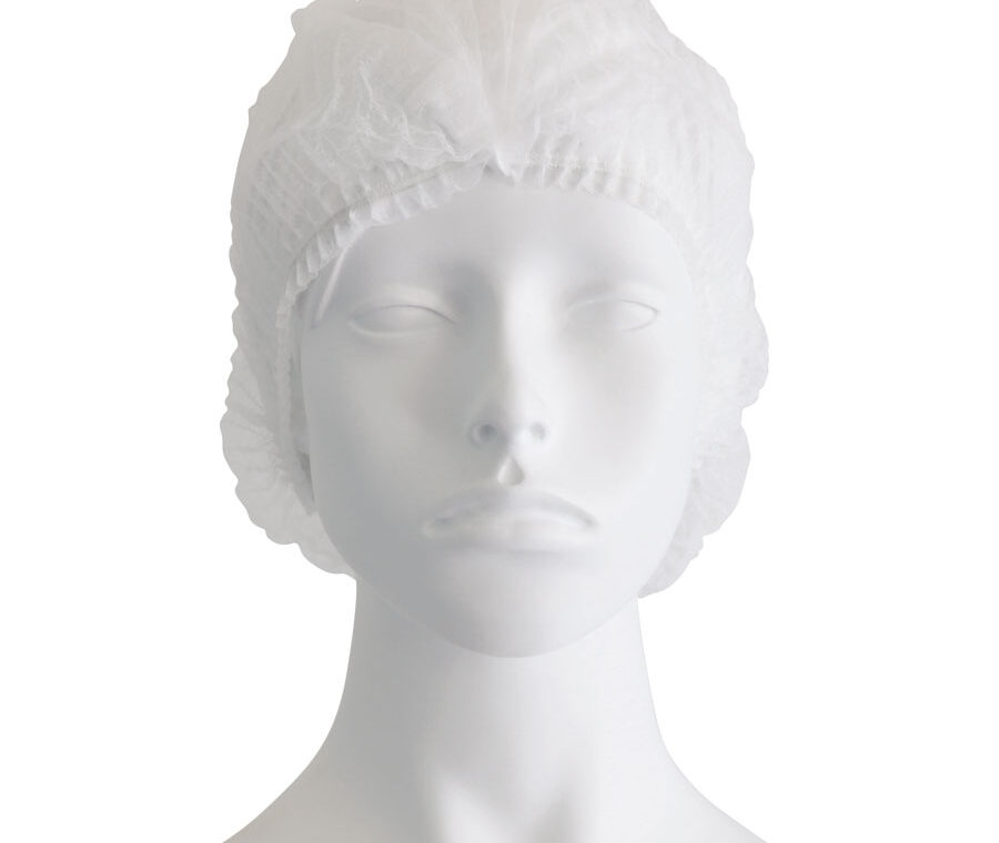 Σκούφια Non Woven Ακορντεόν Γύρω Λάστιχο – Λευκό (100τμχ)