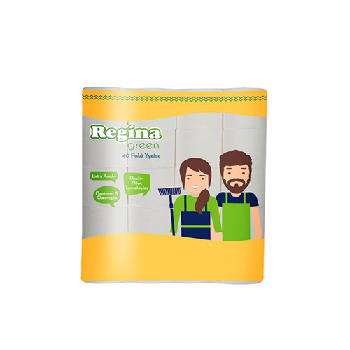 Regina Green Ρολό Υγείας 2 Φύλλων (67gr) - 40τμχ