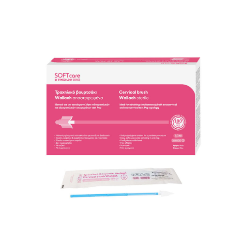 Soft Care Βουρτσάκια Αποστειρωμένα Test – Pap τύπου Wallach (100τμχ)