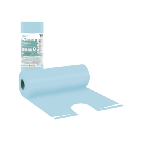 Soft Care Οδοντιατρικές Πετσέτες σε Ρολό με Λαιμόκοψη – Γαλάζιο