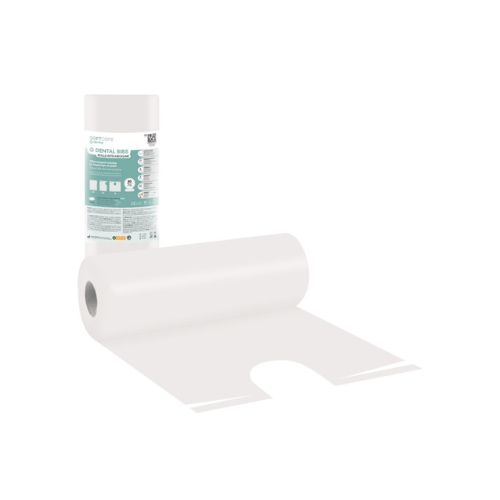 Soft Care Οδοντιατρικές Πετσέτες σε Ρολό με Λαιμόκοψη – Λευκό