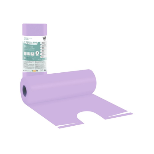 Soft Care Οδοντιατρικές Πετσέτες σε Ρολό με Λαιμόκοψη – Μωβ