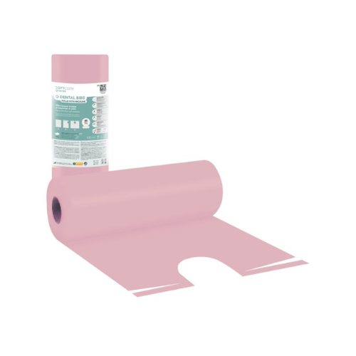 Soft Care Οδοντιατρικές Πετσέτες σε Ρολό με Λαιμόκοψη – Ροζ
