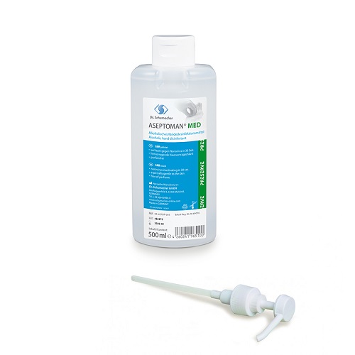 Aseptoman Med Αντισηπτικό Υγρό Χεριών με Αντλία (500ml)
