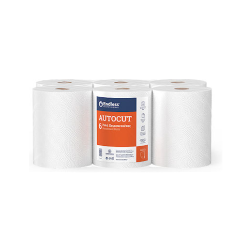 Endless Professional Autocut Ρολό Χειροπετσέτας Αυτόματων Συσκευών (800gr) 6τμχ